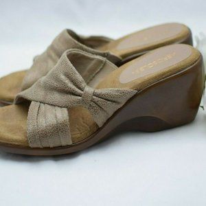 Aerosoles Womens Shoes 8.5 M Slip On Sandal Wedge